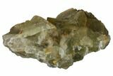 Yellow-Green, Cubic Fluorite Crystal Cluster - Morocco #164551-2